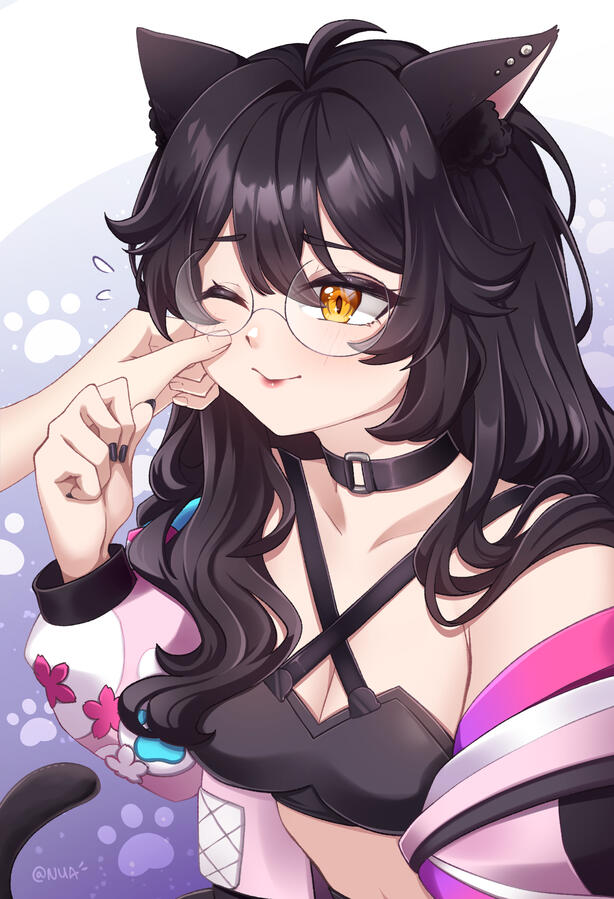 Kore bundled up in the winter snow